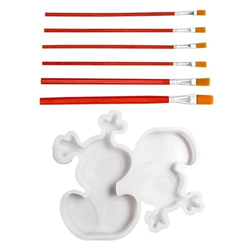 CVDYWDJIE 1 Sitzender Elchform, Mit 6 Pinseln, Dekorative Ornamentform, Niedliche Kreativform, Gipsform, Langlebige Silikonform CVDYWDJIE 1 Sitzender Elchform, Mit 6 Pinseln, Dekorative Ornamentform, Niedliche Kreativform, Gipsform, Langlebige Silikonform von CVDYWDJIE