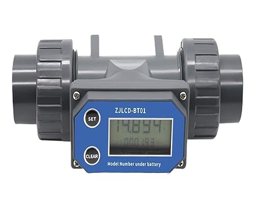 Durchflussmesser, DN25-DN80 Wasserdurchflussmesser, LCD-Digitalanzei-Durchflussmesser, PVC-Rohr for flüssis Wasser for die Bewässerung von Bauerngärten(DN80 without cable) von CVFRDD