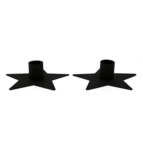 CVHOMEDECO. Primitives Metal Star Taper Kerzenhalter. Mattschwarz, 2er Set. CVHOMEDECO. Primitives Metal Star Taper Kerzenhalter. Mattschwarz, 2er Set. von CVHOMEDECO.