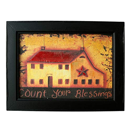 CVHOMEDECO. Rustikale antike handbemalte Wandkunst gerahmt bereit zum Aufhängen Wandbehang 3D Malerei Dekoration Kunst, Landhaus-Design, 40 x 30 cm von CVHOMEDECO.