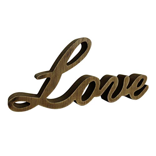 CVHOMEDECO. Rustikales Vintage Distressed Holz Wort Zeichen freistehend Love Tischplatte/Regal/Home Wand/Büro Dekoration Kunst, 26 x 11,4 x 2,5 cm CVHOMEDECO. Rustikales Vintage Distressed Holz Wort Zeichen freistehend Love Tischplatte/Regal/Home Wand/Büro Dekoration Kunst, 26 x 11,4 x 2,5 cm von CVHOMEDECO.