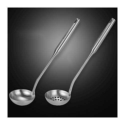 CVNIMV Schöpflöffel aus robustem 304 18/8 Edelstahl, Schöpflöffel und Schöpflöffel-Sets, mit hohlem Griff, hitzebeständiges Kochwerkzeug, verdickender Hot-Pot-Löffel, 29 cm Suppenkelle von CVNIMV