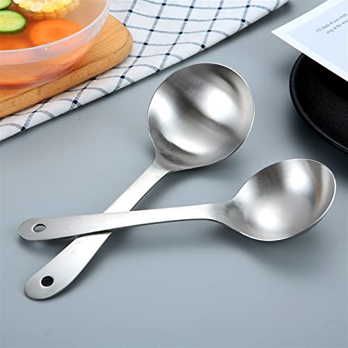 Schöpfkelle 1 Stücke Verdicken 304 Edelstahl Große Kleine Größe Silber Löffel Mit Langen Griff Große Suppe Löffel Nützliche Küchenutensilien Kochen werkzeug Suppenlöffel Schöpfkelle 1 Stücke Verdicken 304 Edelstahl Große Kleine Größe Silber Löffel Mit Langen Griff Große Suppe Löffel Nützliche Küchenutensilien Kochen werkzeug Suppenlöffel von CVNIMV
