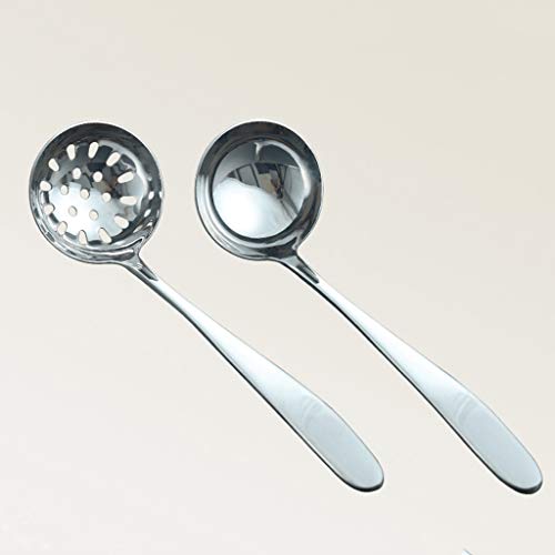 Schöpfkelle verdickte Edelstahl Schöpfkelle 2er Set - Schöpfkelle / Schöpflöffelsieb, mit langem Stiel/geräumiger Schüsselkapazität, für Heimküche oder Restaurant Suppenlöffel Schöpfkelle verdickte Edelstahl Schöpfkelle 2er Set - Schöpfkelle / Schöpflöffelsieb, mit langem Stiel/geräumiger Schüsselkapazität, für Heimküche oder Restaurant Suppenlöffel von CVNIMV