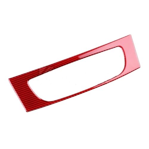 Aufkleber aus echter weicher Kohlefaser, passend für Renault Fluence Megane RS 2009 2010 2011 2012 2013 2014 LHD RHD Zentralsteuerung(Red Carbon) von CVPX