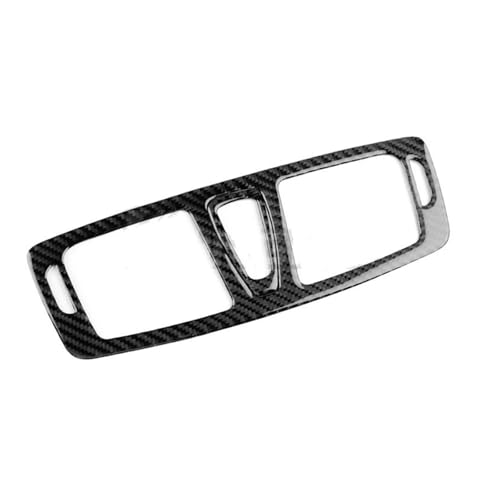 Aufkleber aus echter weicher Kohlefaser, passend für Renault Megane RS 2009 2010 2011 2012 2013 2014 LHD RHD Car Center Console(Black Carbon) von CVPX