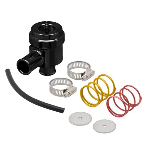 Auto Umlauf Umsteller 20V 1,8 T 25mm Blow Off Ventil Turbo Bov Dump Ventil Fit Für VW GOLF BORA PASSAT GTI BOV-007-BK(BOV-007-BK) von CVPX