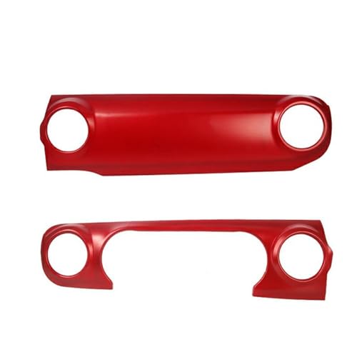CVPX Auto-Armaturenbrett-Center-Bedienfeld-Abdeckungsrahmen-Innenleisten-Dekor Fit für Jeep Wrangler JL 2018-2021(Matte Red) von CVPX