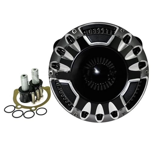 CVPX Doppelschicht Stahlfilter‌ Luftfilter Intake Motorrad Reiniger Filter Aluminium Fit Für Harley Touring Road Street Glide Sportster XL 883 1200 Dyna Kompatibel 2-Takt-Motoren‌(A Air Filter) von CVPX
