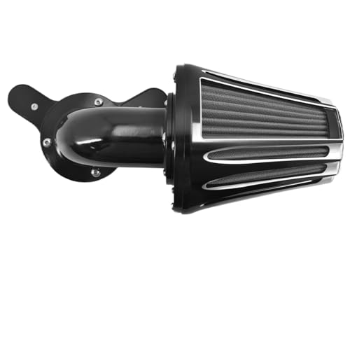 CVPX Doppelschicht Stahlfilter‌ Motorrad CNC Luftfilter Filter Fit Für Harley Sportster XL 1200 883 48 72 Dyna Touring Softail Fat Boy CVO Electra Road Kompatibel 2-Takt-Motoren‌(Air Cleaner C) von CVPX