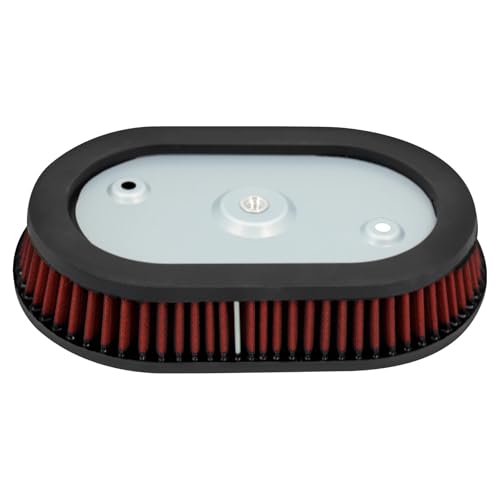 CVPX Doppelschicht Stahlfilter‌ Motorrad Luftfilter Intake Filter Innere Element Fit Für Harley Softail Fat Bob FXBB Touring Road Street Glide Kompatibel 2-Takt-Motoren‌(Red Air Filter) von CVPX