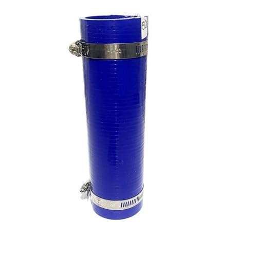 CVPX Gummi Schlauch Benzinschlauch ID42-48mm Ladeluftkühler Rohr Rohr Kühlung Schlauch Gerade Silikon Länge 10-58cm Hohe Temperatur Hochdruck Turbo(Blue ID48x500mm) von CVPX