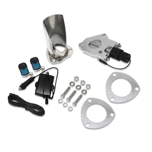 CVPX Motorventile Elektrisches Auspuffsystem aus Edelstahl, Auspuffabsperrventil mit Ferngesteuerter Auspuffbaugruppe Turbo Magnetventil von CVPX