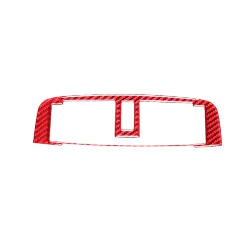Center Air Vent Outlet Surround Dekoration Trim Cover Aufkleber Fit für Cts 2003 2004 2005 2006 2007 Autoinnenraum Kohlefaser(Red Carbon Fiber) von CVPX