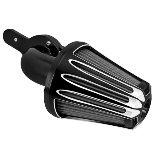 Doppelschicht Stahlfilter‌ Motorrad Luftfilter Ansaugfilter passend für Harley Sportster XL 883 Touring Road King Electra Street Glide Softail Fat Bob Dyna Kompatibel 2-Takt-Motoren‌(Air Cleaner D) von CVPX
