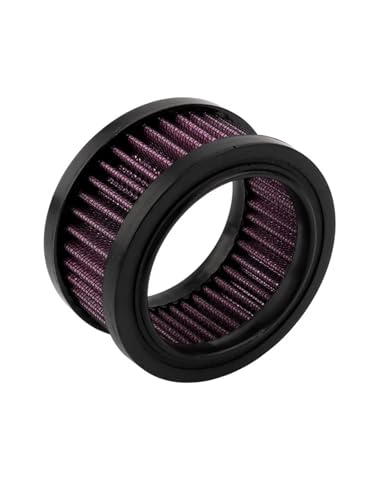 Doppelschicht Stahlfilter‌ Motorrad-Luftfilterreiniger-Ansaugfiltersystem-Kit Passend für Harley Sportster XL883 XL1200C 48 72 Achtundvierzig Zweiundsiebzig 91-2024 Kompatibel 2-Takt-Motoren‌(Red) von CVPX