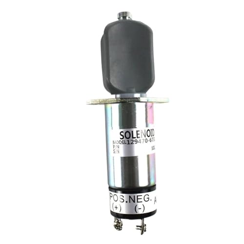 Kraftstoff Absperrmagnetventil 12V Tankstopp-Magnet Abschaltmagnet Diesel 1504-12A6U1B1S2 1502-12D6U1B1S1A 129470-67320 Passend für Yanmar Diesel Abschaltmagnetventil Kraftstoff Absperrmagnetventil 12V Tankstopp-Magnet Abschaltmagnet Diesel 1504-12A6U1B1S2 1502-12D6U1B1S1A 129470-67320 Passend für Yanmar Diesel Abschaltmagnetventil von CVPX