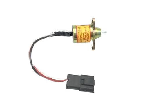 Kraftstoff Absperrmagnetventil 1503ES-12S5SUC12S Tankstopp-Magnet 12 V Passend für Yanmar Dieselmotor-Abschaltmagnet 4TNV94 4TNV98 4TNV88 24 V Abschaltmagnetventil(12v) von CVPX