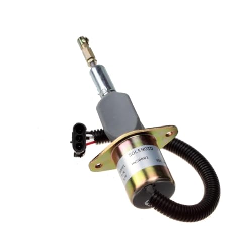 Kraftstoff Absperrmagnetventil 24-V-Kraftstoffabschaltmagnet 3928161 SA-4293-24 Passend für Cummins 6CT 8.3L Passend für Komatsu-Bagger PC360-7 PC300-7 Case 8940 Abschaltmagnetventil von CVPX
