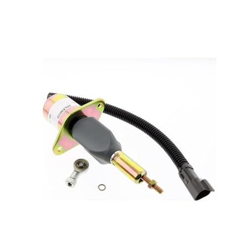 Kraftstoff Absperrmagnetventil 4063712 6734-81-9141 Passend für Komatsu PC300-7 Kraftstoffabschaltmagnet PC350-7 PC360-7 Passend für Cummins 6CT 8.3L Bagger Abschaltmagnetventil(12V) von CVPX