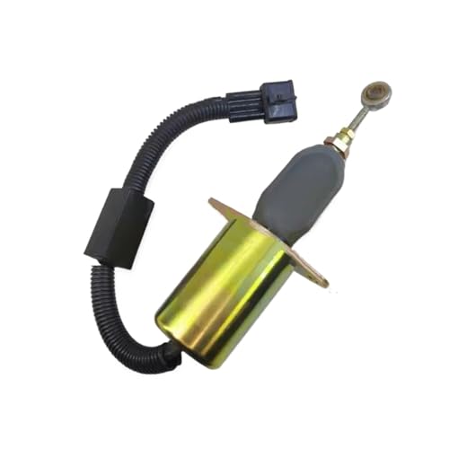 Kraftstoff Absperrmagnetventil 6CT Motorabschaltmagnetventilschalter C 4942878 Baugruppe 12 V 24 V Passend für Bagger - Fahrzeugschalter Abschaltmagnetventil(4942878 12V) von CVPX