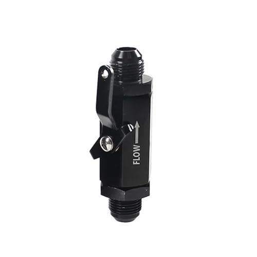 Kraftstoff Absperrmagnetventil AN6-AN12 Aluminium Inline Kraftstoff Abschaltung Ventil Cut Off W/Kabel Hebel Schwarz AN6 AN8 AN10 AN12 Abschaltmagnetventil(AN10) von CVPX