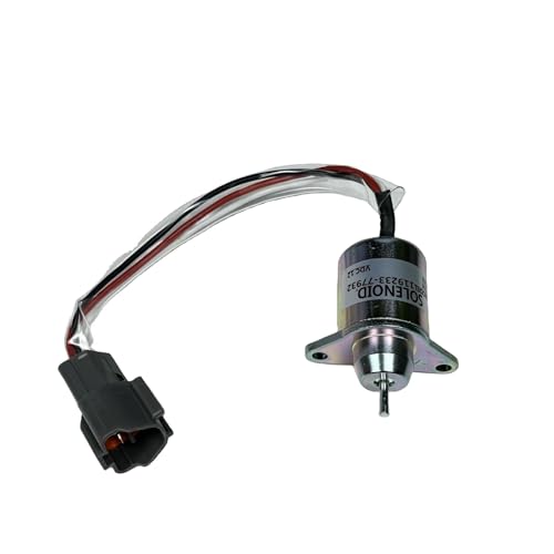 Kraftstoff Absperrmagnetventil Kraftstoffabschaltmagnet 119233-77932 Passend für Motor 3TNV88 3TNE84 4TNE88 4TNE84 Drosselklappensteuerungsmagnet Abschaltmagnetventil von CVPX