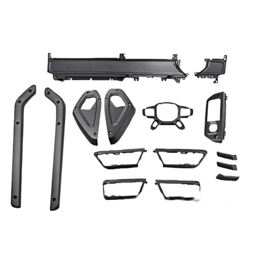 Passend für Land Rover Defender 90 110 130 20-25 Carbon Fiber Car Center Console Panel Cover Lenkradrahmen Innendekoration(RHD Set) von CVPX