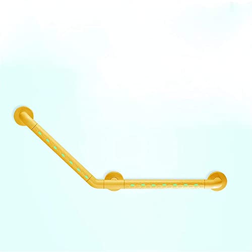 CVQJL Handläufe, Haltegriffe Sicherheit, Handläufe Haltegriffe rutschfeste Handläufe 135 Grad Nylon Edelstahl rutschfeste Badezimmer Flur Badewanne Toilettengriff Handlauf/Gelb/52 * 70Cm von CVQJL