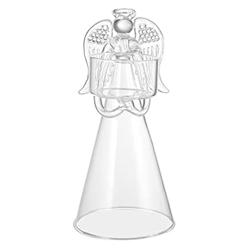 CVQJL Kerzenhalter 2er-Set Kerzenständer aus Glas in Engelsoptik Kegelkerzenhalter Transparente Kandelaber-Kerzenhalter für die Dekoration Kleiner Kerzenzeremonien CVQJL Kerzenhalter 2er-Set Kerzenständer aus Glas in Engelsoptik Kegelkerzenhalter Transparente Kandelaber-Kerzenhalter für die Dekoration Kleiner Kerzenzeremonien von CVQJL