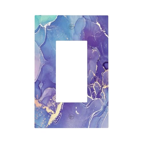 Lichtschalter/Lichtschalter, Wandplatte, dekorative Frontplatte für Badezimmer, Zuhause, Wohnzimmer, Schlafzimmer, Lila / Blau Lichtschalter/Lichtschalter, Wandplatte, dekorative Frontplatte für Badezimmer, Zuhause, Wohnzimmer, Schlafzimmer, Lila / Blau von CVRELKHED