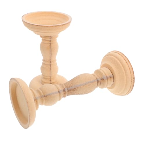 2 Stück Rustikale Holz Kerzenhalter Handgefertigte Vintage Dekoration für Ornamente für Hochzeiten und Festliche Anlässe Langlebig 2 Stück Rustikale Holz Kerzenhalter Handgefertigte Vintage Dekoration für Ornamente für Hochzeiten und Festliche Anlässe Langlebig von CVUTOVO