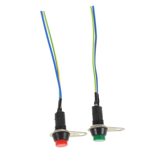 2Stücke Lenkerschalter Ersatzlichtschalter mit Sicherheitsmechanismus für Elektrische Motorräder und Roller Selbstrückstellmodell Rotes von CVUTOVO