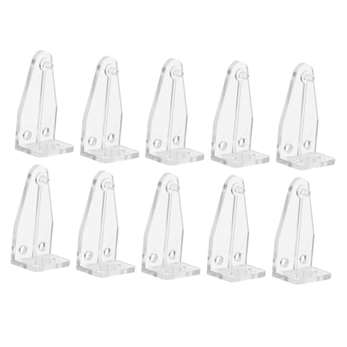 CVUTOVO 10 Stück Kunststoff Jalousie Halterungen Transparent Halter Ersatz für Plissee Jalousien Robust Unauffällig für Täglichen Gebrauch von CVUTOVO