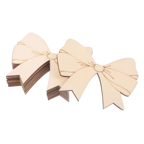 CVUTOVO 10stücke Unbearbeitete Holzspäne Unbearbeitete Holzformen Zum Basteln Holzornamente Für DIY-hängedekore Und Heimdekorationsprojekte von CVUTOVO