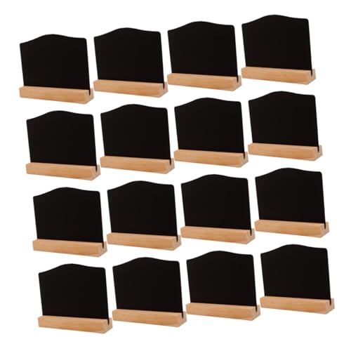 CVUTOVO 16 Stück Teiliges Mini Kreidetafel mit Ständer Doppelseitige Kleine Holztafeln Beschreibbar Vielseitig für Buffet Labels Hochzeit Geburtstag Party Dekoration Handliche Mini Tafeln CVUTOVO 16 Stück Teiliges Mini Kreidetafel mit Ständer Doppelseitige Kleine Holztafeln Beschreibbar Vielseitig für Buffet Labels Hochzeit Geburtstag Party Dekoration Handliche Mini Tafeln von CVUTOVO