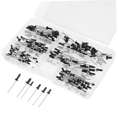 CVUTOVO 180 Stück Pop Nieten Schwarze Aluminium Blindnieten für Möbel Autos und Mehr Langlebig Installieren Vielseitig Einsetzbar CVUTOVO 180 Stück Pop Nieten Schwarze Aluminium Blindnieten für Möbel Autos und Mehr Langlebig Installieren Vielseitig Einsetzbar von CVUTOVO