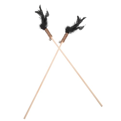 CVUTOVO 2 Stück Teiliges Katzenspielzeug aus Robustem Holz mit Federn Interaktives Indoor Katzen Fördert Bewegung und Spaß Schützt Finger vor Kratzern Leicht und Tragbar CVUTOVO 2 Stück Teiliges Katzenspielzeug aus Robustem Holz mit Federn Interaktives Indoor Katzen Fördert Bewegung und Spaß Schützt Finger vor Kratzern Leicht und Tragbar von CVUTOVO