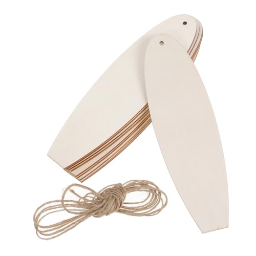 CVUTOVO 20 Stück Teiliges Surfbrett Holz Ausschnitt Unlackierte DIY Deko für Strand Themen Vielseitige Hängende Ornamente zur Kreativen Gestaltung für Heimdekoration und Bastelprojekte CVUTOVO 20 Stück Teiliges Surfbrett Holz Ausschnitt Unlackierte DIY Deko für Strand Themen Vielseitige Hängende Ornamente zur Kreativen Gestaltung für Heimdekoration und Bastelprojekte von CVUTOVO