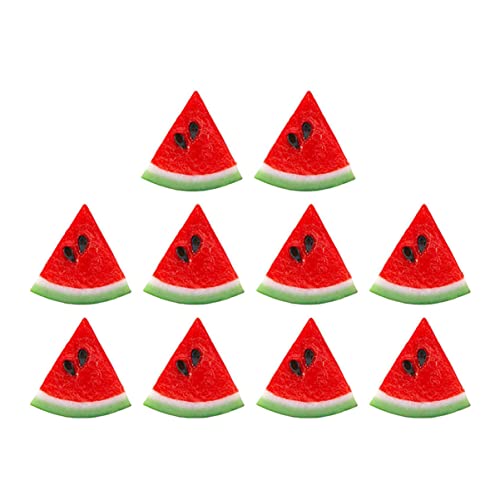 CVUTOVO 3 Sätze Künstliche Wassermelonenstücke Dekorative Fake Fruits Für Zuhause Hochzeiten Fotografie Und Tischgestaltung Realistische Simulation Aus PVC 10 Stück * 3 von CVUTOVO