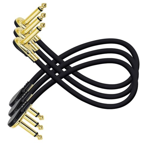CVUTOVO 3 Stück Flache Patchkabel Gitarre und Bass Langlebige Flexible Effektgerät verbindung Kompatibel mit Verstärkern und Mischpulten Leicht Transportierbar CVUTOVO 3 Stück Flache Patchkabel Gitarre und Bass Langlebige Flexible Effektgerät verbindung Kompatibel mit Verstärkern und Mischpulten Leicht Transportierbar von CVUTOVO