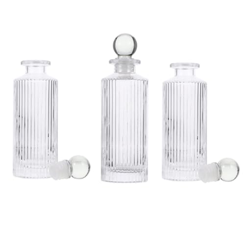 CVUTOVO 3 Stück Teiliges Aromatherapie Flaschen aus Dekorative Duftflaschen für Ätherische Öle und für Zuhause Reisen und von CVUTOVO