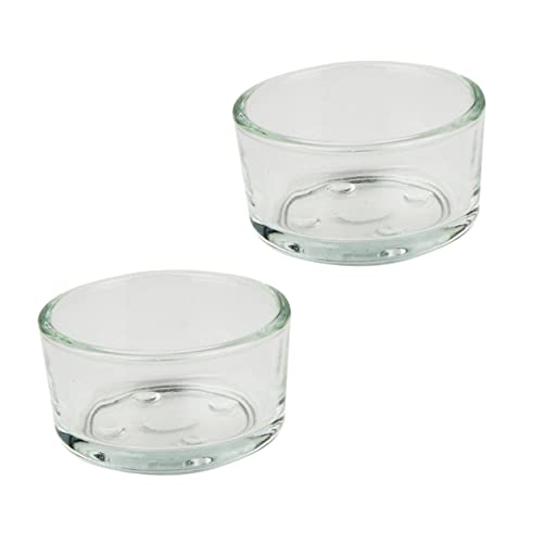 CVUTOVO 4stücke Glasnapf Für Reptilienfutter Multifunktionaler Reptilienspender Fütterer Für Eidechsen Und Schildkröten Transparenter Glasschälchen Leicht Zu Reinigen Und von CVUTOVO