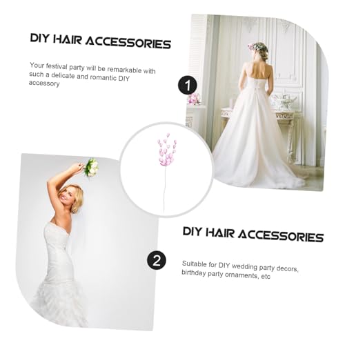 CVUTOVO 50 Stück Blütenstiele mit Wassertropfenoptik DIY Kranz Bastelset für Haarschmuck und Wohnaccessoires Wiederverwendbar und Dekorativ Geeignet für Hochzeiten und Festdeko von CVUTOVO