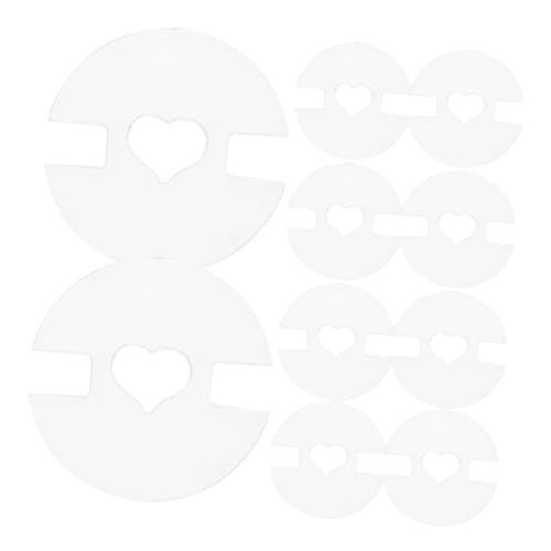 CVUTOVO 50 Stück Pom Poms Herzknöpfe Transparent Kunstfell Halter für Mützen DIY Strickmützen Zubehör Benutzerfreundlich und Zeitersparnis von CVUTOVO