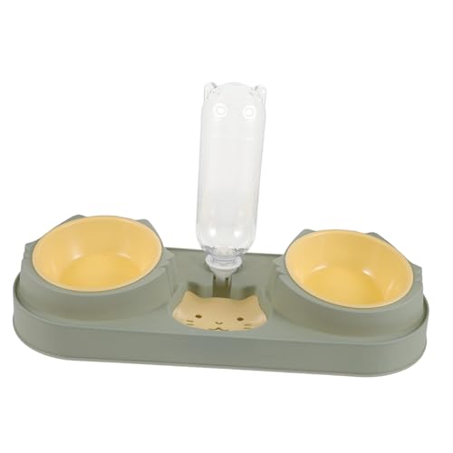 CVUTOVO Automatischer Doppelnapf für Haustiere Futterspender aus Langlebigem Bruchsicher und Robust Geeignet für Katzen und Hunde Praktischer Futterautomat für Stressfreie Fütterung CVUTOVO Automatischer Doppelnapf für Haustiere Futterspender aus Langlebigem Bruchsicher und Robust Geeignet für Katzen und Hunde Praktischer Futterautomat für Stressfreie Fütterung von CVUTOVO