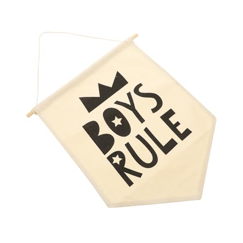 CVUTOVO Baumwoll Canvas Alphabet Wimpelkette Kinderzimmer Wanddeko Lernbanner für Schüler Waschbar Farbecht Dekorativ für Zuhause Kindergarten Schule Wohnzimmer von CVUTOVO