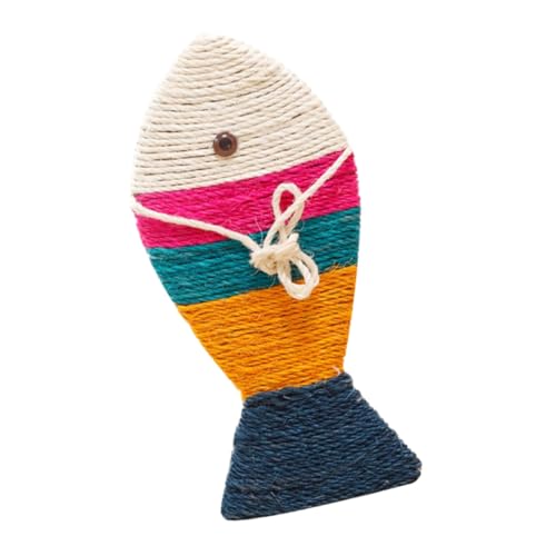 CVUTOVO Bunt Gestreifte Sisal Kratzmatte in Fischform Langlebiges Katzen Kratzpad zur Möbel und Bodenschutz Fördert Natürliche Kratzgewohnheiten Geeignet für Katzen und Kätzchen CVUTOVO Bunt Gestreifte Sisal Kratzmatte in Fischform Langlebiges Katzen Kratzpad zur Möbel und Bodenschutz Fördert Natürliche Kratzgewohnheiten Geeignet für Katzen und Kätzchen von CVUTOVO