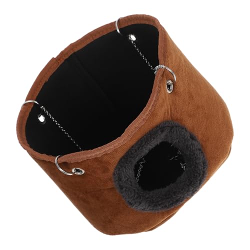 CVUTOVO Cozy Hängematte für Hamster Chinchilla Zuckergleiter Edelstahlkette Platzsparendes Design Warmes Bett für Haustiere Einfache CVUTOVO Cozy Hängematte für Hamster Chinchilla Zuckergleiter Edelstahlkette Platzsparendes Design Warmes Bett für Haustiere Einfache von CVUTOVO