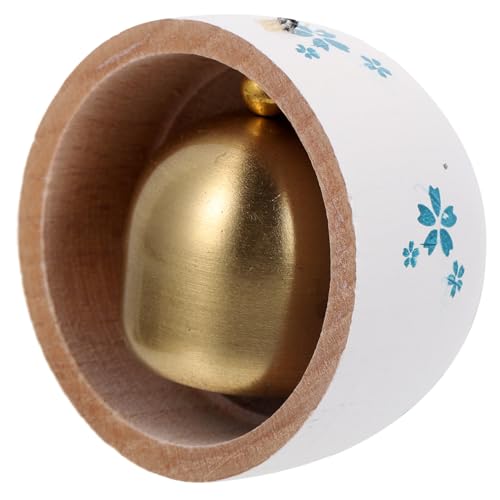 CVUTOVO Delikate Windglocke Magnetische Türglocke für Kühlschrank und Hauseingang Dekorative Klangspiel Türklingel Kleines Blaues Blumen Design zum Einzug und Wohnungsdekor von CVUTOVO